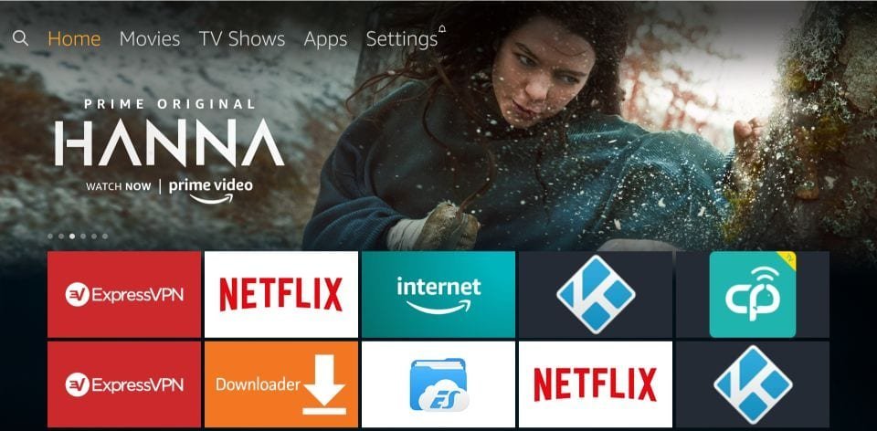 Amazon FireStick Settings Menu